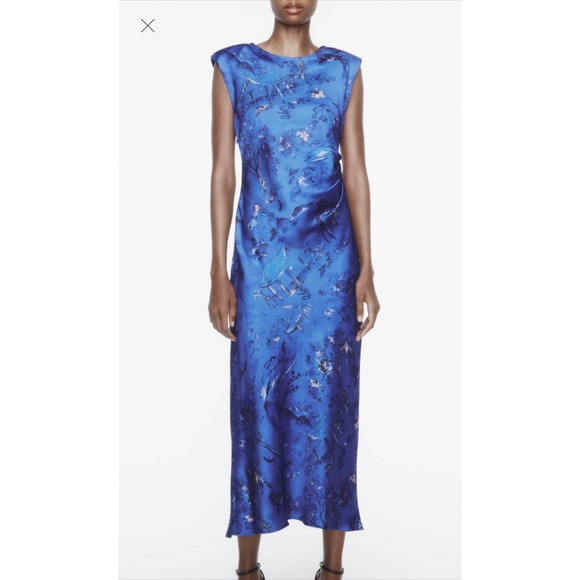 Zara Dresses & Skirts - SOLD NWT ZARA Satin Effect Maxi Dress